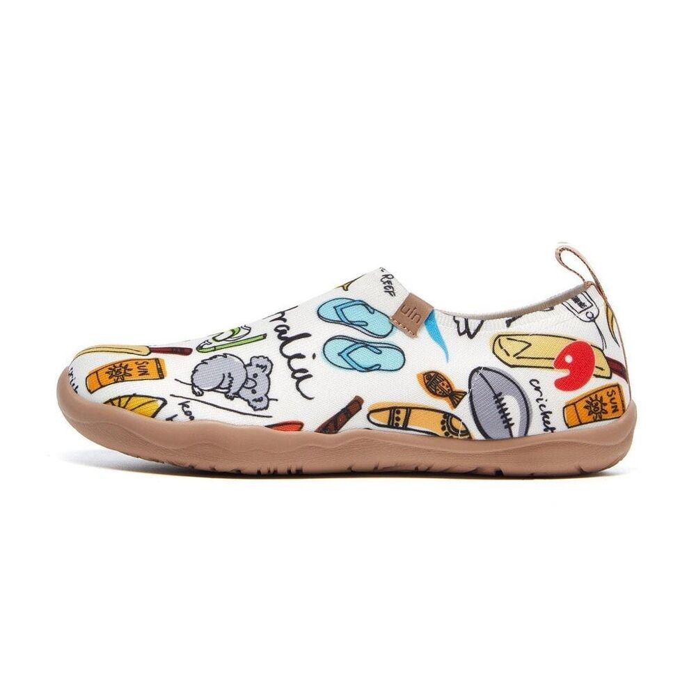 UIN Women's Walking Shoes Slip On Casual (Enchanting Dream of Australia)133 - Picture 4 of 10
